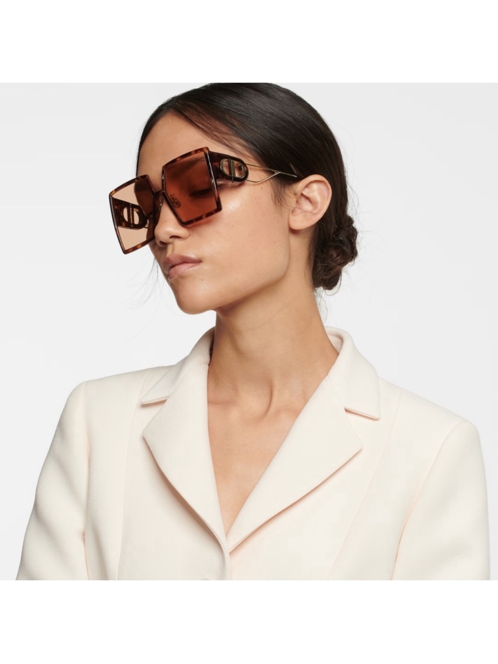 DIOR EYEWEAR 30Montaigne Tortoiseshell oversized sunglasses